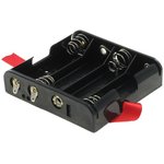 12BH351-R-GR, Cylindrical Battery Contacts, Clips, Holders & Springs 4XAA TABS ...