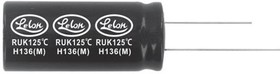 RUK471M1HBK-1620, Aluminum Electrolytic Capacitors - Radial Leaded 470uF 20% 50V High Temp App