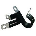 SPN-6, Cable Mounting & Accessories Clamp,Rbbr Cov Steel,Blk,3/8 inHold ...