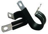 Фото 1/2 SPN-6, Cable Mounting & Accessories Clamp,Rbbr Cov Steel,Blk,3/8 inHold, Clamp,Rbbr Cov Steel,Black