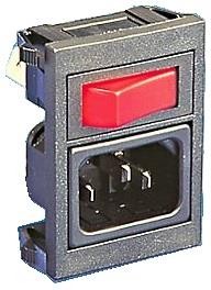 Фото 1/3 BZV03/Z0000/01, AC Power Entry Modules Polysnap Power Inlet Module