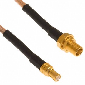 415-0016-M1.0, RF Cable Assemblies Straight MCX Plug to Straight MCX BH Jack, Cinch | купить в розницу и оптом