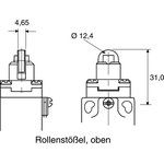 GLDB07C, GLD Series Roller Plunger Limit Switch, NO/NC, IP66 ...