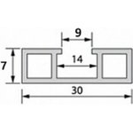 Рейка крепежная для панелей ПВХ 3000 мм ПрПа005