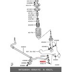 4056A192, Стойка стабилизатора | перед лев |