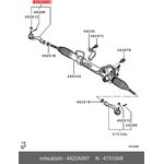 Наконечник рулевой R MITSUBISHI L 200/PAJERO 4422A097