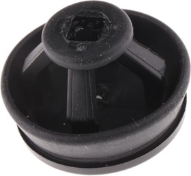 Фото 1/2 CLIXX M16/B, Black Polypropylene, Thermoplastic 16mm Cable Grommet for 4 10mm Cable Dia.