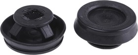 CLIXX M25/B, Black Polypropylene, Thermoplastic 25mm Cable Grommet for 9 17mm Cable Dia.