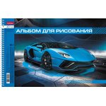 074804, Альбом для рисования 40л,А4,спир,перф.на отрыв,Автопанорама,4диз