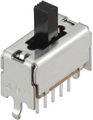 SSSF014800, Slide Switches SP3T VERTICAL 2mm