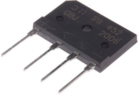 Фото 1/4 GBJ2006-F, 240A 10uA@600V 1.05V@10A 20A 600V -55°C~+150°C@(Tj) GBJ BrIdge RectIfIers ROHS