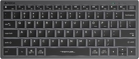 Фото 1/10 Клавиатура A4Tech Fstyler FX61 серый USB slim LED (FX61 GREY)