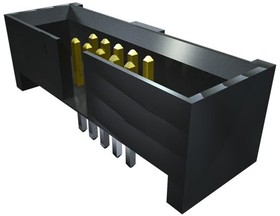 ESHF-125-01-L-D-SM, Headers & Wire Housings .050" Shrouded Header For FFSD With Strain Relief