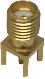 Фото 1/2 R125426000, Conn SMA 0Hz to 18GHz 50Ohm Solder ST Thru-Hole RCP Gold Over Nickel