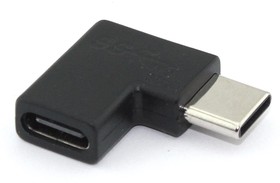 Фото 1/2 Переходник USB Type C папа на Type-C мама угловой