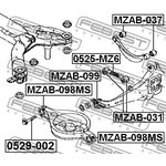 0529002, БОЛТ С ЭКСЦЕНТРИКОМ MAZDA 3 BM 2013-