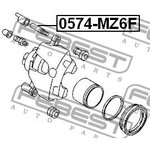 0574-MZ6F, 0574-MZ6F_направляющая суппорта тормозного переднего!\ Mazda 6 GG 02-08