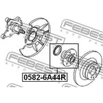 0582-6A44R, к-кт подшипника ступ ...