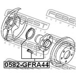 0582GFRA44, Ступица в сборе с подшипником MAZDA 626 GE/GF 91-02