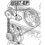 Ролик натяжной MAZDA MPV LW 1999-2006 FEBEST 0587-EP