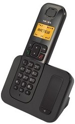 Фото 1/7 TEXET TX-D6605A черный (АОН/Caller ID, спикерфон, 10 мелодий, поиск трубки)