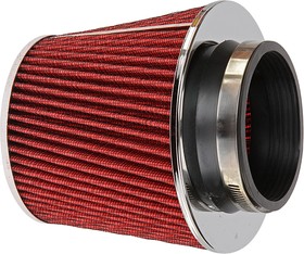 RS-00127, Фильтр воздушный PRO SPORT TORNADO красный хром универсальный d=60,65,70,75,80,82,87