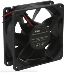 08025SA-12M-EA-D0, DC Fans DC Axial Fan, 80x80x25mm, 12VDC, 36CFM, Flange Mount, Ball Bearing, Lead Wires