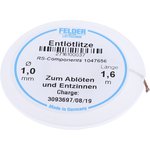 27.161.00037, 27.161 1.6m Desoldering Braid, Width 1mm