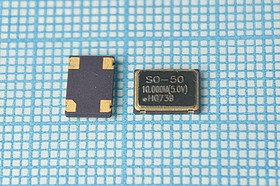 Кварцевый генератор 10МГц 5В,HCMOS/TTL в корпусе SMD 7x5мм, гк 10000 \\SMD07050C4\T/CM\ 5В\SO-7050\ABUNDANCE