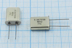 Кварцевый резонатор 8867,238 кГц, корпус HC49U, нагрузочная емкость 20 пФ, 1 гармоника, (ITC)