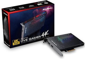 Фото 1/4 Плата видеозахвата внутренняя AVER Media Live Gamer 4K, PCI-Express x4 Gen 2, 2160p60 HDR, (GC573), RTL {20}, (678982)