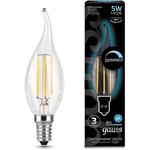 Лампа LED Filament Свеча на ветру dimmable E14 5W 450lm 4100K SQ104801205-D ...