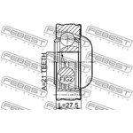 0711-JB420SHA, 0711-JB420SHA_ШРУС карданного вала к-кт!\ Land Rover Freelander 2 06