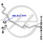 HR811079, Втулка стабилизатора передней подвески, внутренняя