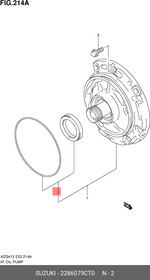 2286079CT0, Сальник масляного насоса