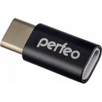 adapter micro USB на Type-C c OTG чёрн.30010600