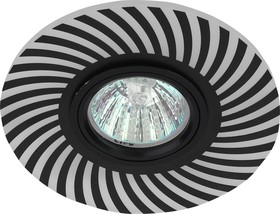 Фото 1/3 DK LD32 BK /1 Светильник ЭРА декор cо светодиодной подсветкой MR16, 220V, max 11W, черный Б0046908