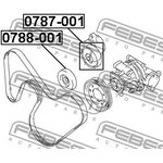 Ролик обводной SUZUKI GRAND VITARA/ESCUDO 2006-2014 FEBEST 0788-001