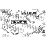 0823-B12R, 0823B12R_тяга стабилизатора заднего!\ Subaru Legasy 98-03