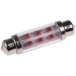 LE-0603-02R, LED Car Bulb, Red, Festoon shape