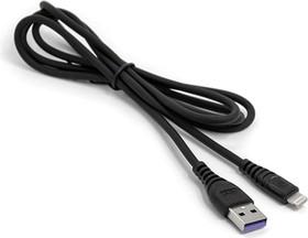 Кабель Mirex, USB 2.0 AM-8pin Lightning 1,2 метра, 3A, чёрный, в коробке 13700-007i3BK