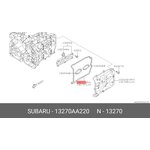 13270AA220, ПРОКЛАДКА КЛАПАННОЙ КРЫШКИ РЕЗИНОВАЯ