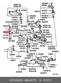 MB430775, Подушка пеpеднего диффеpенциала