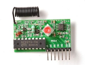 1096, Sub-GHz Development Tools RF M4 Receiver Momentary Type