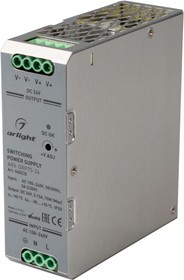 Arlight Arlight Блок питания ARV-DRP75-24 (24V, 3.15A, 75W) (IP20 Металл, 5 лет)