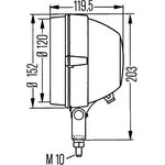 1A3 005 760-518, Фара рабочего и дополнительного освещения External (Hella)