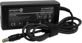 Фото 1/3 Блок питания (сетевой адаптер) Amperin AI-HP65D для ноутбуков HP 18.5V 3.5A 65W 4.8x1.7 мм черный, с сетевым кабелем