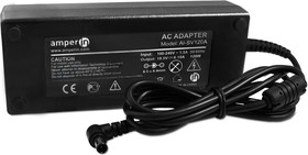 Фото 1/3 Блок питания (сетевой адаптер) Amperin AI-SV120A для ноутбуков Sony Vaio 19.5V 6.15A 120W 6.5x4.4 мм с иглой черный, с сетевым кабелем
