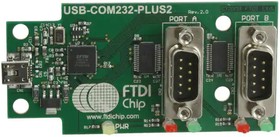 Фото 1/6 USB-COM232-PLUS2, Interface Modules USB HS to RS232 Conv Assembly 2 DB9 Port