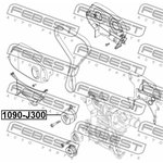 1090J300, 1090-J300_ролик натяжной ремня ГРМ! без мех.натяжения\ Chevrolet Cruze 12